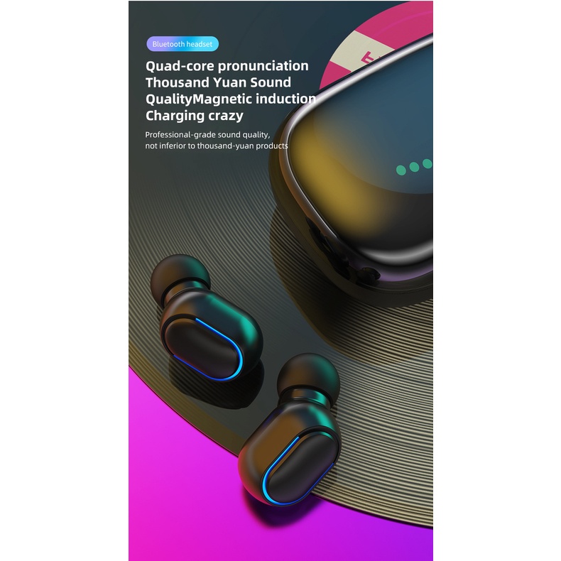 Bộ Tai Nghe Nhét Tai Không Dây Bluetooth Chống Ồn Chất Lượng Cao