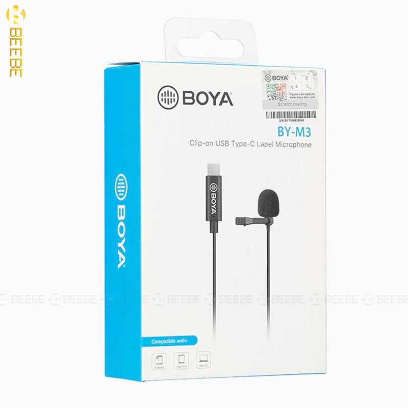 Boya BY-M3 - Micro Gài Áo Giắc Cắm Type-C