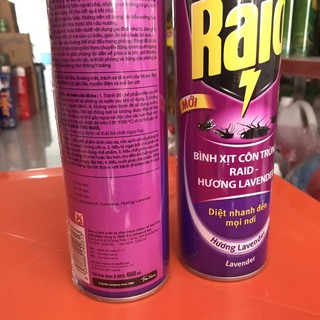 Bình xịt côn trùng RAID hương lavender 660ml