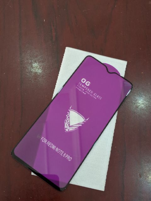 Kính cường lực OG cho Redmi Note 8 Pro FREESHIP Từ 50k Full màn full keo viền mỏng chất đẹp