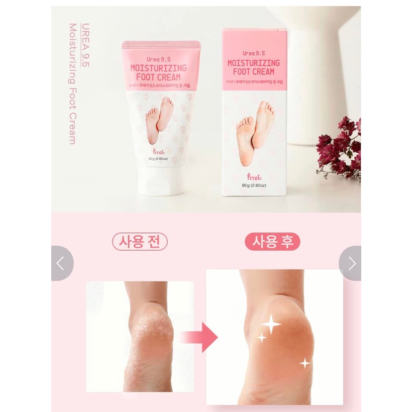 KEM DƯỠNG ẨM NGĂN NGỪA VÀ GIẢM NỨT GÓT CHÂN PRRETI: MOISTURIZING FOOT CREAM