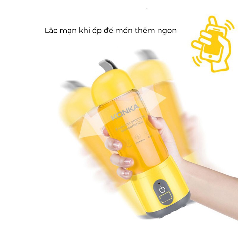 Máy xay sinh tố KONKA KJ - 40U01 cầm tay tích điện an toàn nhỏ gọn đa năng