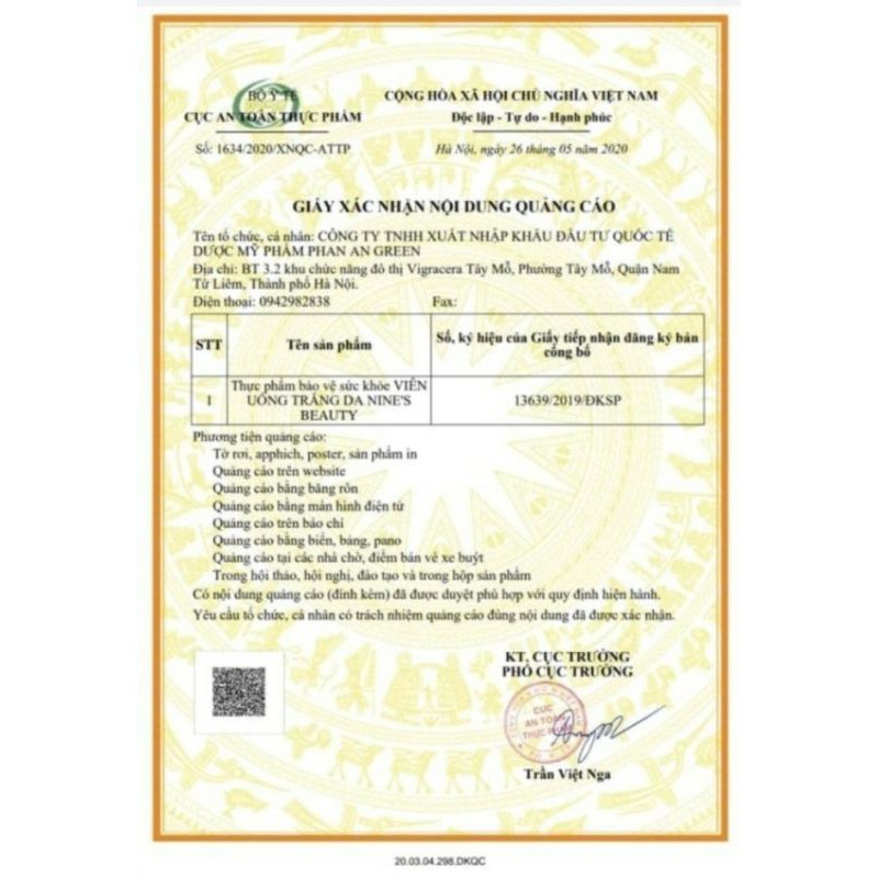 [Chính hãng] Viên uống trắng da NiNe's Beauty tặng kèm mặt nạ nhau thai cừ nhật bản chính hãng | BigBuy360 - bigbuy360.vn