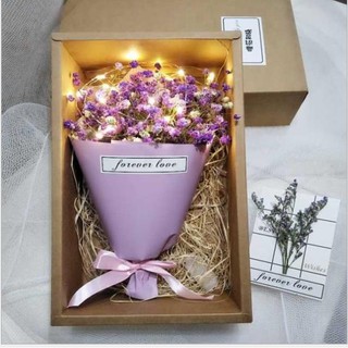 BÓ HOA KHÔ NHỎ kèm hộp đựng siêu xinh. THIỆP hoa khô decor trang trí chụp ảnh sản phẩm