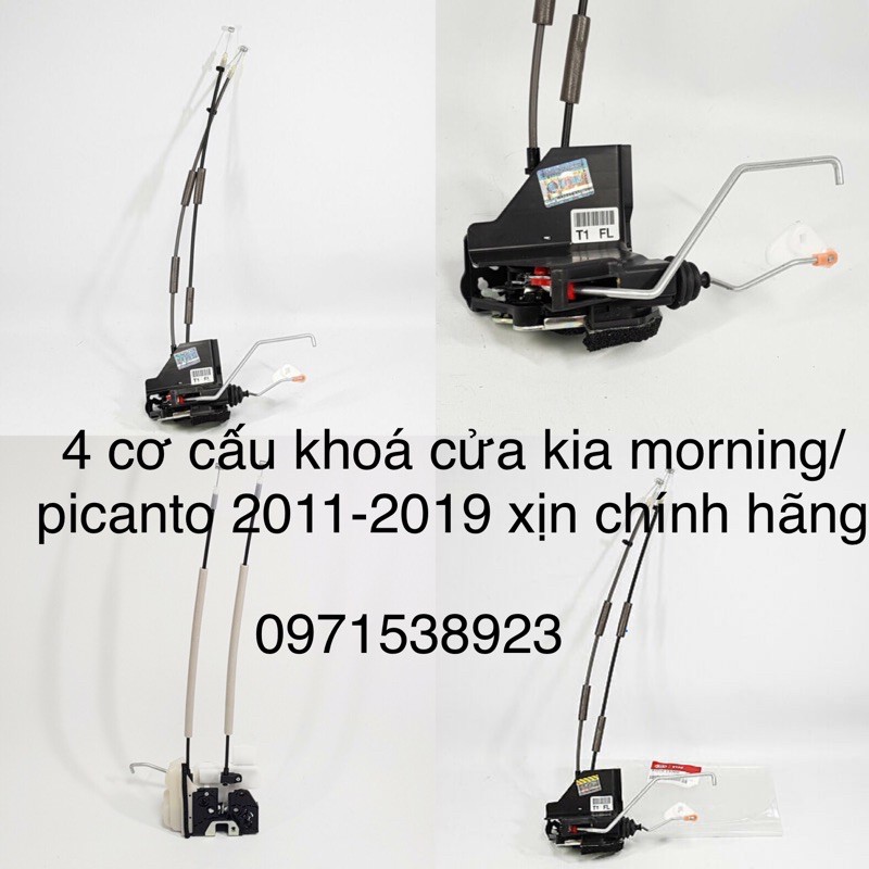 4 cơ cấu khoá cửa xịn chính hãng kia morning - picanto 2011-2019 813101y030 813201y030 814101y020 814201y020