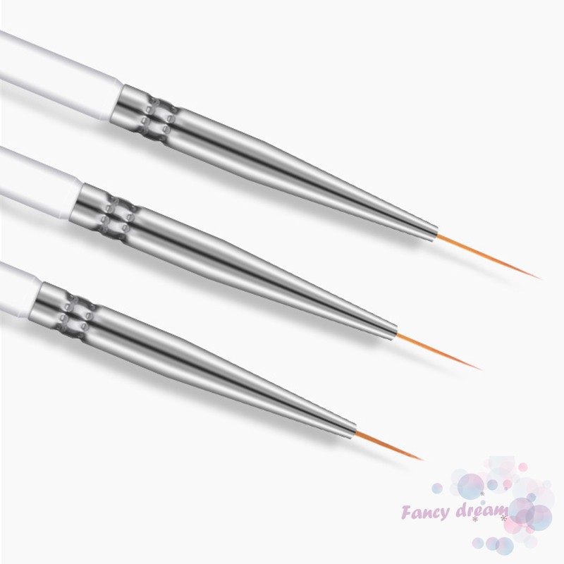 Set 3 cọ vẽ trang trí móng chuyên dụng