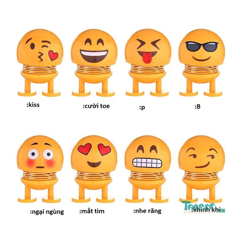 [ đáng yêu quá! ] Thú Nhún Emojji con lắc lò xo - Siêu Chất - Siêu Vui Emoji