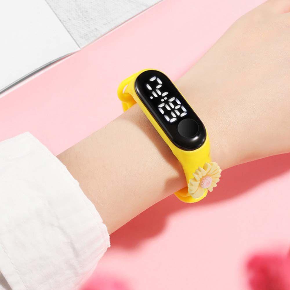 Đồng Hồ Đeo Tay Kỹ Thuật Số Họa Tiết Thỏ Hoạt Hình Có Đèn LED Dành Cho Trẻ Em