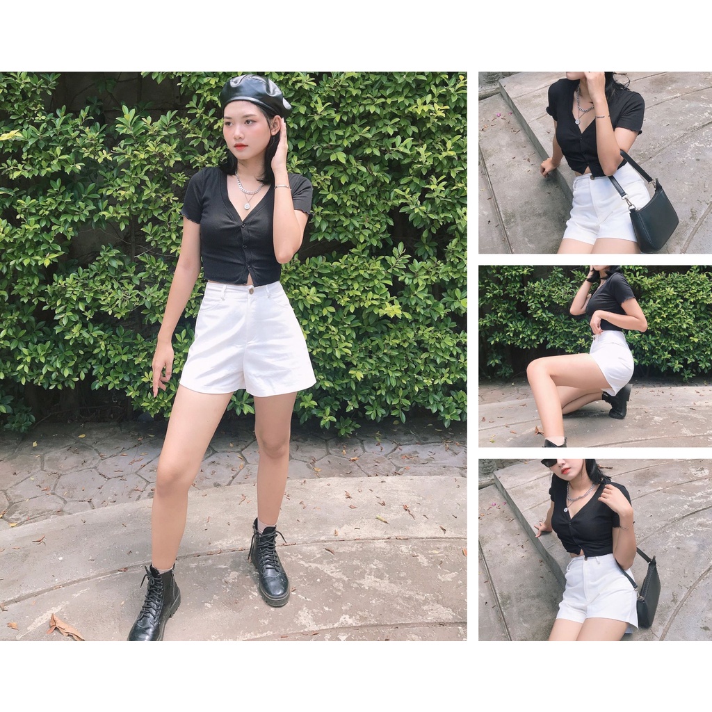 Quần đũi cạp cao chất kaki nude, co giãn - ảnh thật mẫu Shop chụp | BigBuy360 - bigbuy360.vn