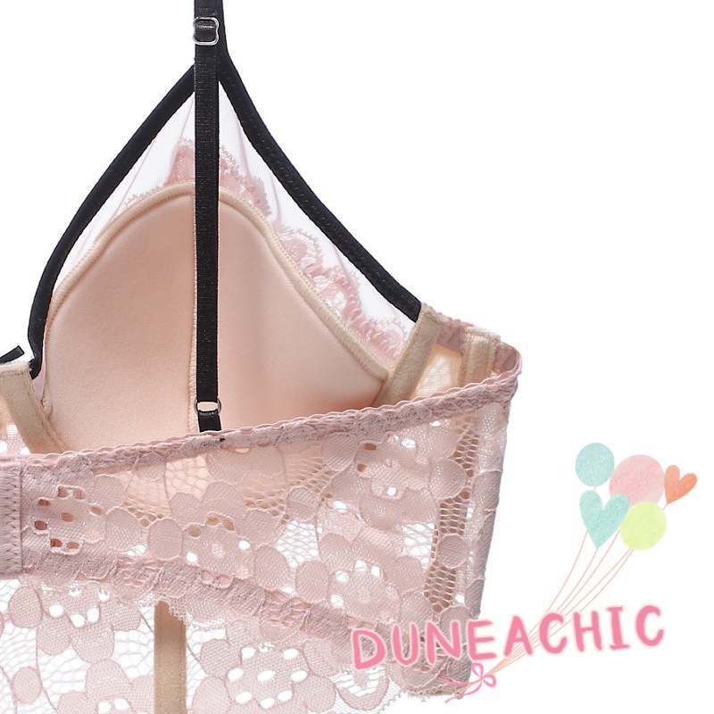 DUNEA Set Áo Ngực &amp; Quần Lót Nữ Dây Mảnh Gợi Cảm