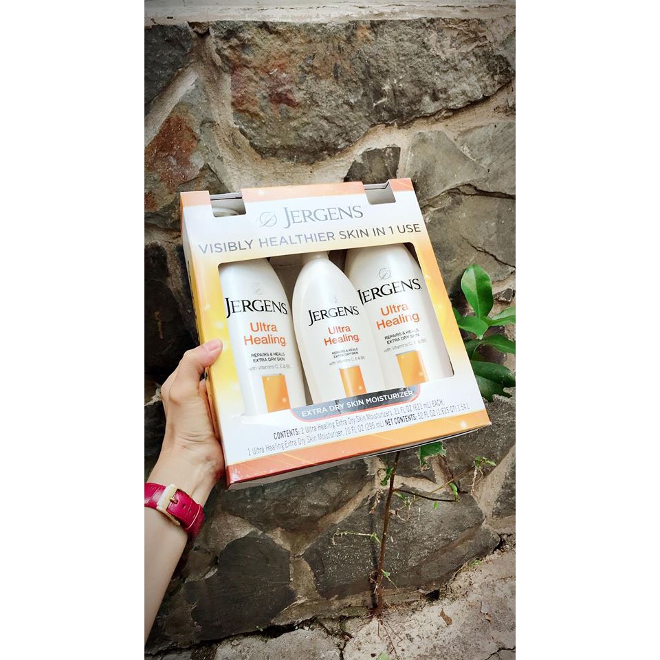 Dưỡng thể Jergens Ultra Healing Extra Dry Skin Moisturizer 621ml | BigBuy360 - bigbuy360.vn