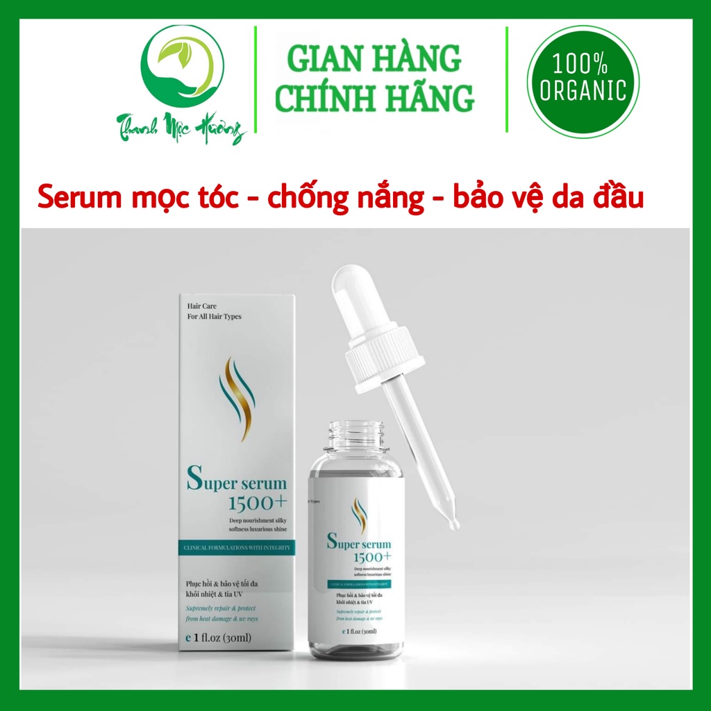 Siêu serum kích mọc tóc, cân bằng da đầu, chống nắng cho tóc Supper 1500+ 30ml