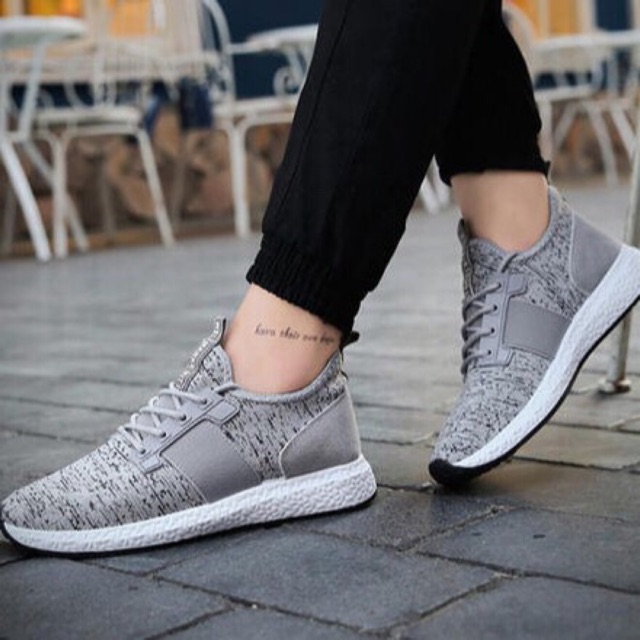 Giày thể thao nam màu ghi (Full Bux -Hàng Cao Cấp -Giá Rẻ -Đẹp -Trợ Giá Ship) | BigBuy360 - bigbuy360.vn