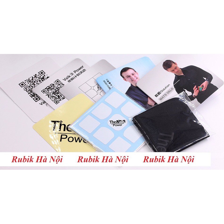 Rubik 3x3. Qiyi Valk 3 Power  White/Stickerless/Có Nam Châm