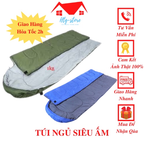 Túi ngủ văn phòng siêu ấm, túi ngủ trưa, dã ngoại, du lịch ngoài trời, đi phượt nhỏ gọn dễ dàng gấp gọn, giữ ấm tốt.