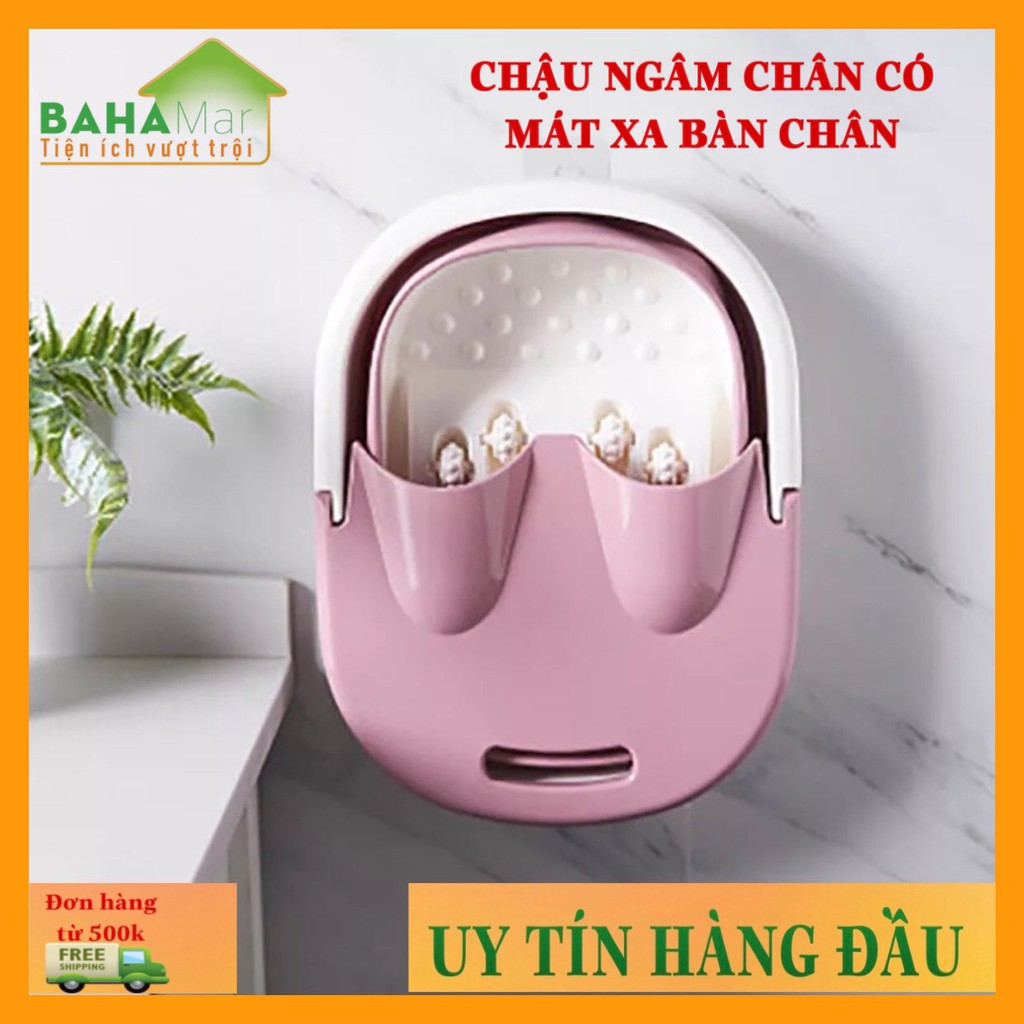 XÔ GẤP 2 TRONG 1 VỪA NGÂM CHÂN VỪA MATXA CHÂN "BAHAMAR" thích hợp để ngâm chân nước ấm mùa đông lại matxa bàn chân...