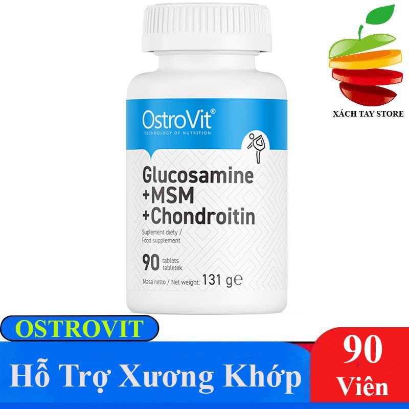  Viên Uống Sụn Khớp Ostrovit Glucosamine + MSM + Chondroitin - 90 Viên