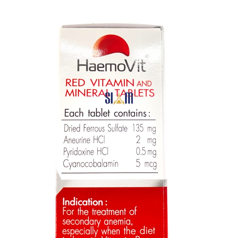 Tăng Cân Haemo Vit Red Vitamin 100 viên - Thái Lan