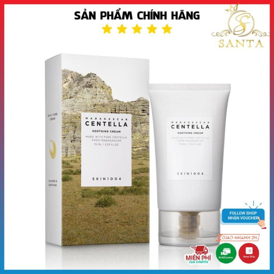 [AUTHENTIC] Kem dưỡng da giảm mụn Chiết Xuất Rau Má Skin1004 Madagascar Centella Soothing Cream 75ml (Mẫu mới)