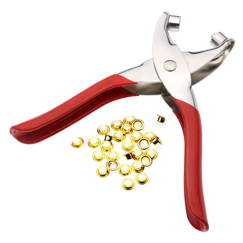 Eyelet Punch Set Die Tool  With 100pcs Eyelet Rivet DIY Manual Tools Kit For Leather Craft Clothing Grommet burang
