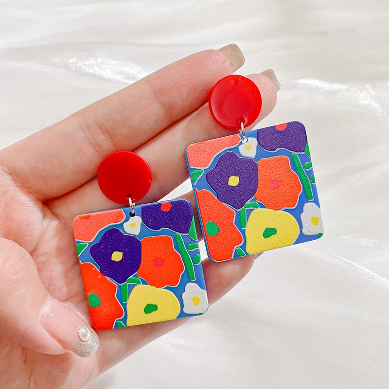 Khuyên Tai Đính Đá Xanh Dương Thiết Kế Mới Cao Cấp Thời Trang Mùa Hè Dành Cho Nữ 2022