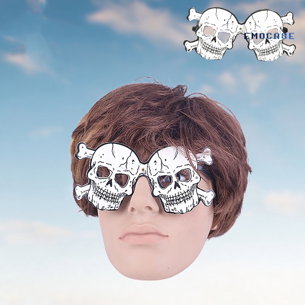 1 Cặp Mắt Kính Dây Thun Phối Ren Hình Bí Ngô Halloween Dễ Thương Cho Bé