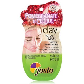 Mặt nạ đất sét Josto Lựu (Pomegrante & Cedrus) 15ml *SẠCH DA VÀ NGỪA MỤN*