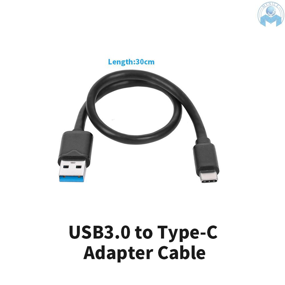 Cáp chuyển đổi USB3.0 sang Type-C tốc độ cao 30cm dành cho ổ cứng di động/điện thoại di động/máy vi tính