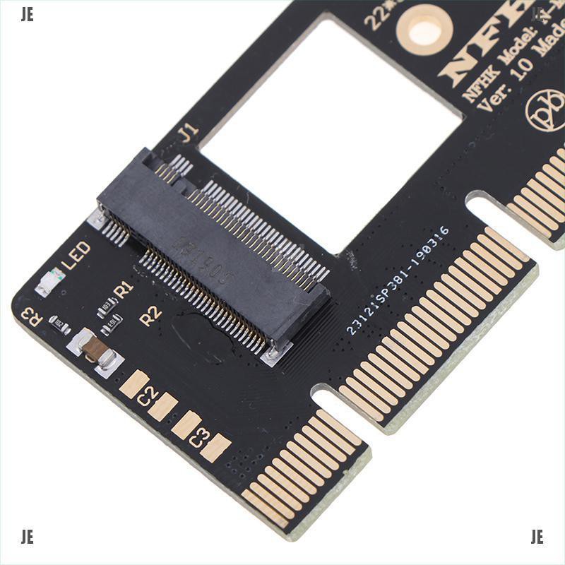 ❥JE'1*NVMe M.2 NGFF SSD to PCI-E PCI express 3.0 16x x4 adapter riser card converte