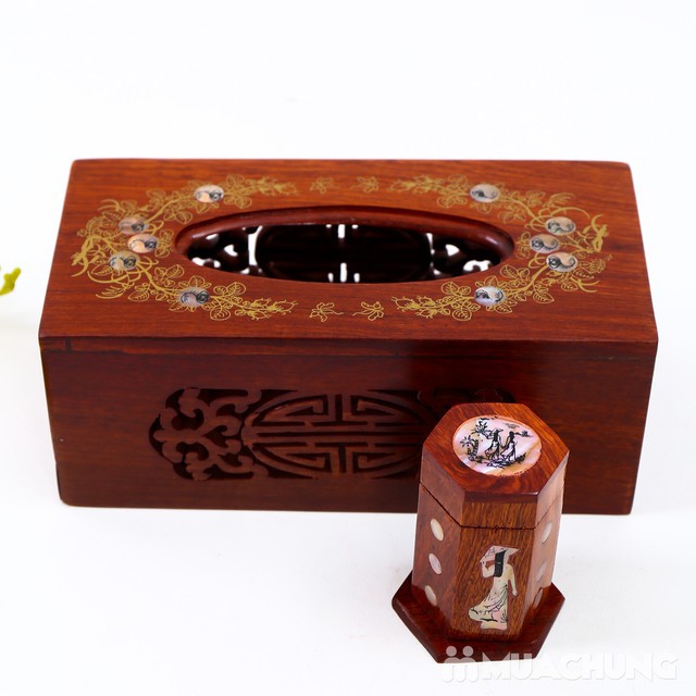 HỘP ĐỰNG GIẤY ĂN HOA VĂN PHONG THỦY