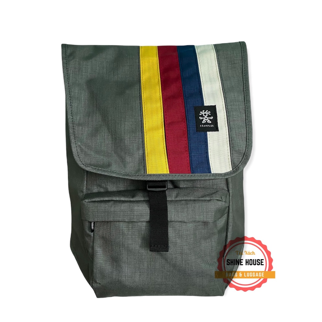 Balo Crumpler Ghép Màu Thời Trang Công Sở Laptop 14 Inch Màu Xám Cá Tính - Shine House