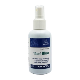 Vime blue phun xịt vết thương sát trùng da cho thú cưng chai 100ml