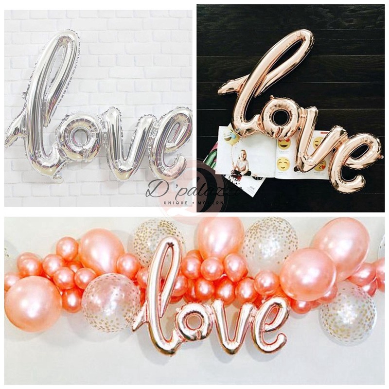 Bong Bóng Chữ Love Trang Trí Tiệc