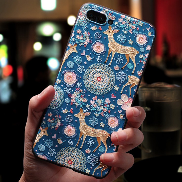 Ốp lưng iPhone 6 / 6s / 6Plus / 6sPlus / 7 / 7Plus / 8 / 8Plus / X / XS / XR / XS Max hoạ tiết con hươu - a01k