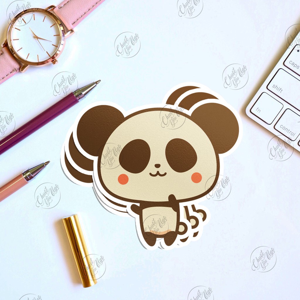 Combo 25 sticker hình dán chủ đề Kawaii NHÂN HÓA ngộ nghĩnh cực dễ thương chống nước dán điện thoại NT 65