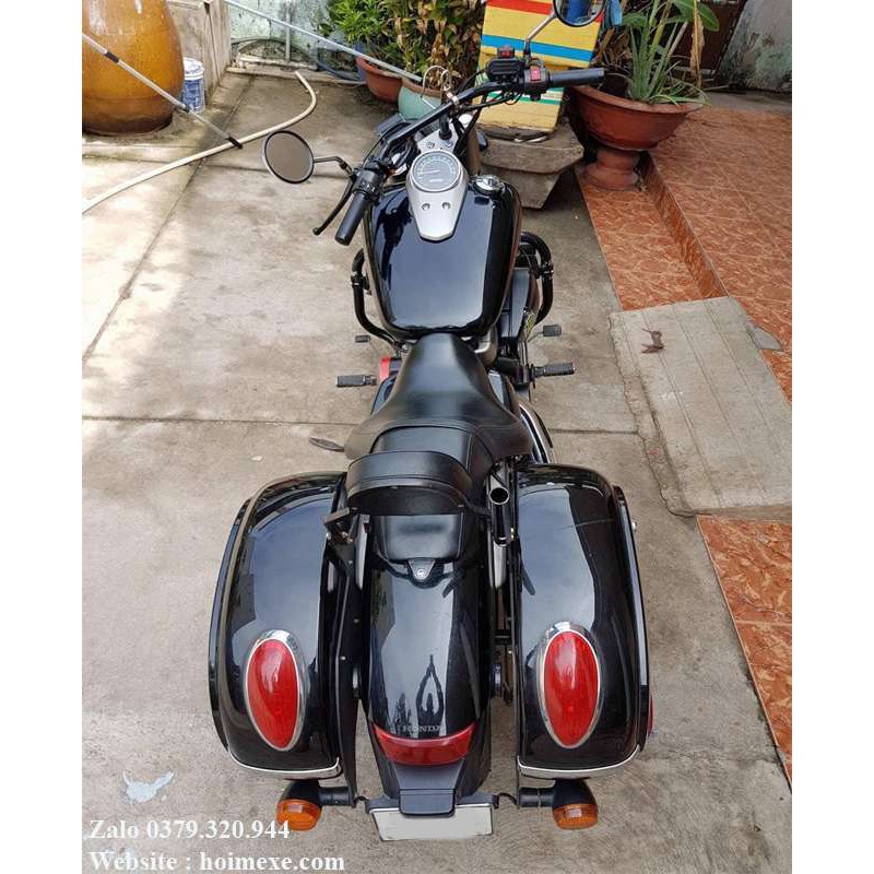 Cặp thùng hông honda shadow 400-750 rộng 23cm + tặng kèm bộ pass ốc vít