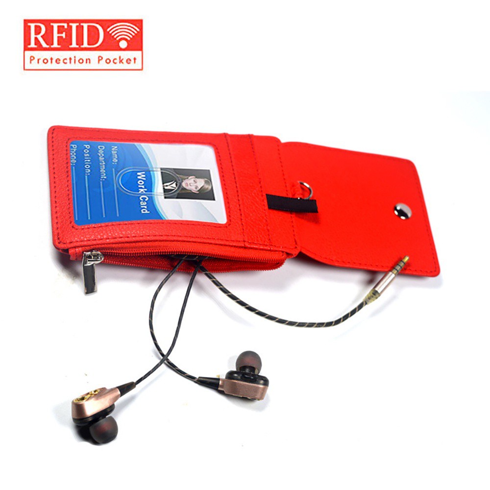 Bao đựng thẻ Id chống trộm chống nước đa năng có dây đeo cổ tiện lợi