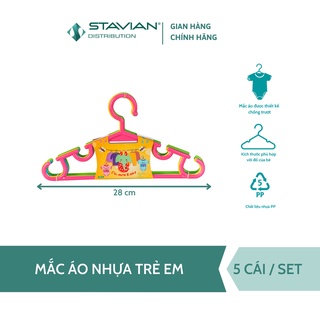 Mắc áo trẻ em bằng nhựa PP Green Eco( Bộ 5 chiếc/ 10 chiếc)