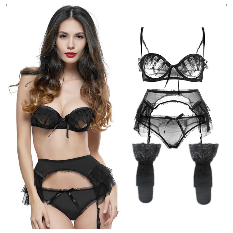 Bộ đồ lót 4 món VARSBABY gợi cảm cho nữ