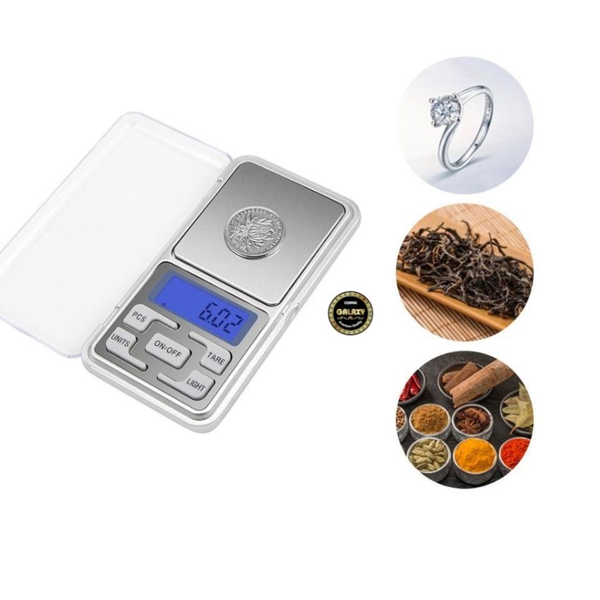 Cân tiểu ly điện tử bỏ túi độ chính xác cao Cân tiểu li  nhà bếp mini định lượng 1g - 10kg kèm 2 viên pin AA