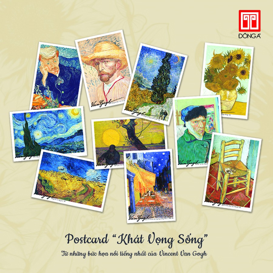 Postcard Van Gogh (Bộ 10 tấm) – Cá Chép