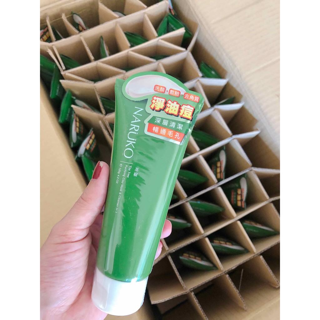 SỮA RỬA MẶT NARUKO TRÀM TRÀ NHẬP KHẨU CHÍNH HÃNG ĐÀI LOAN Naruko Tea Tree Purifying Clay Mask and Cleanser 3 in 1 120 gr | BigBuy360 - bigbuy360.vn