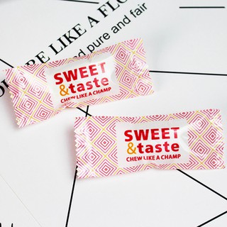 (Set 100| 9*4.5cm)Túi đựng kẹo nougat sweet tase