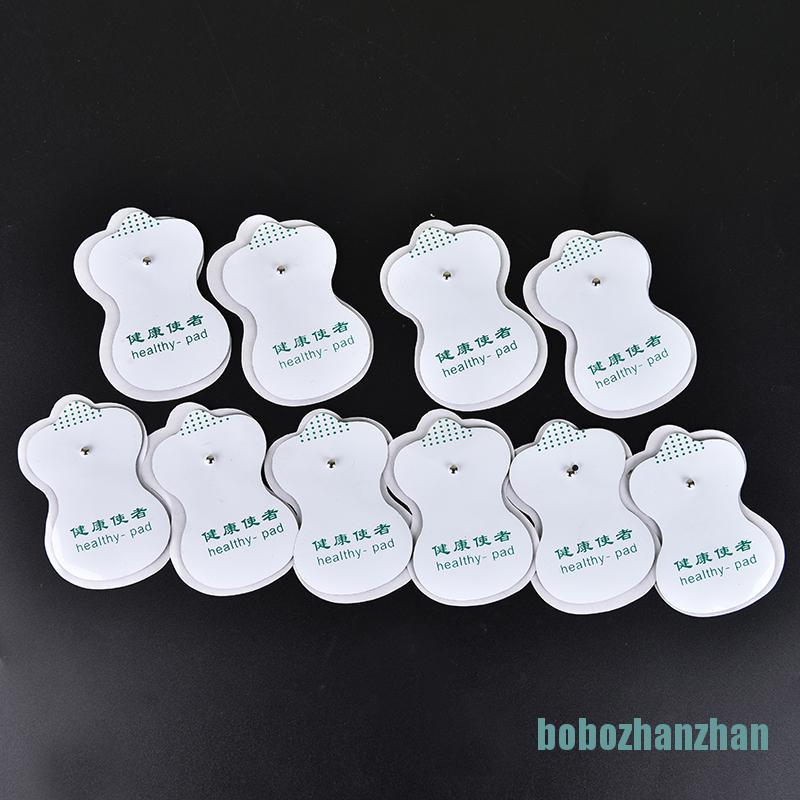 [bobozhanzhan]10pcs white electrode patch pads for digital therapy machine massager tools