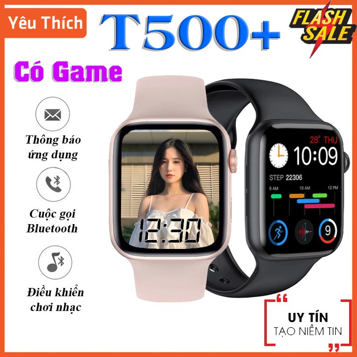 Đồng hồ thông minh T500 plus nghe gọi giá rẻ , tích hợp 5 game trên đồng hồ , ngôn ngữ Tiếng Việt