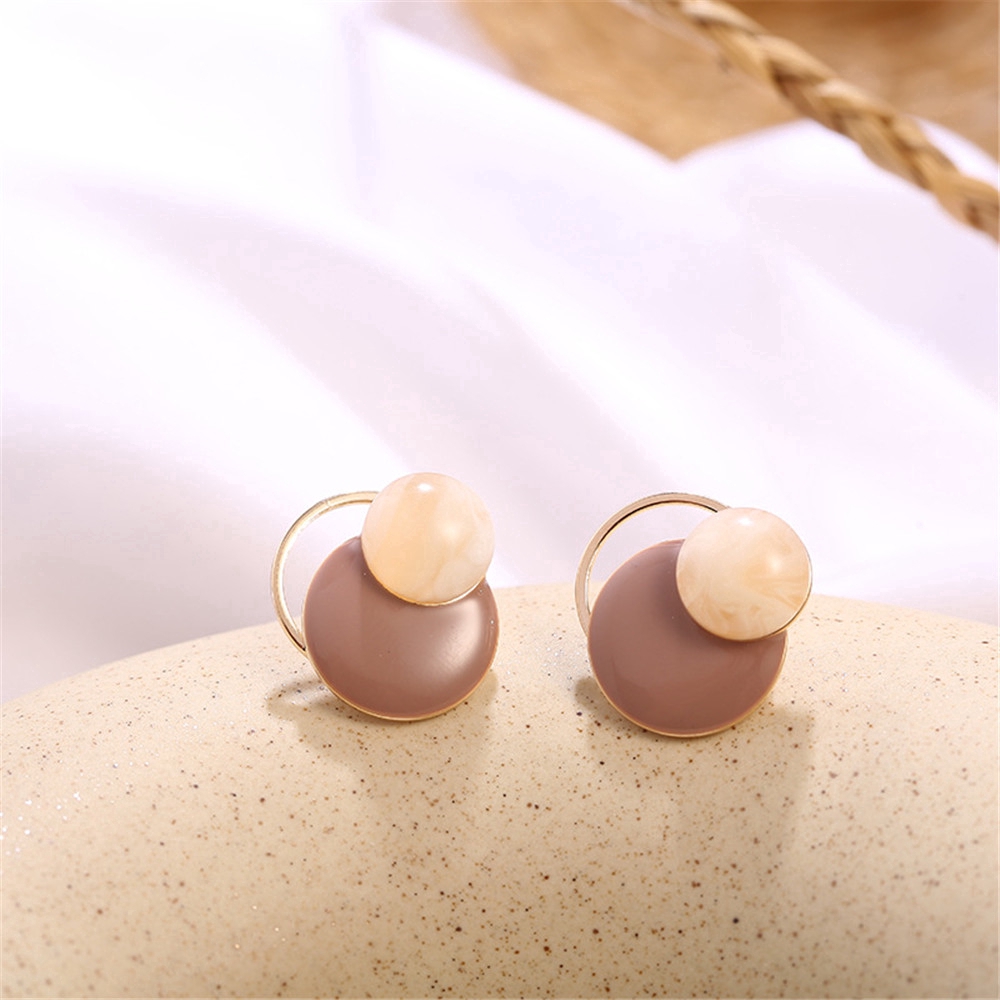 Bông Tai Bằng Kim Loại Thiết Kế Cổ Điển Xinh Xắn Cho Nữ