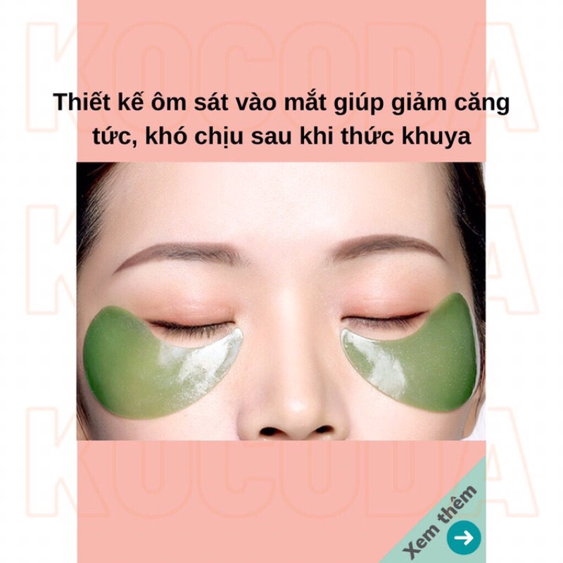 Mặt nạ mắt bioaqua 60 miếng cấp ẩm chống nhăn, chống thâm quầng mắt nội địa Trung