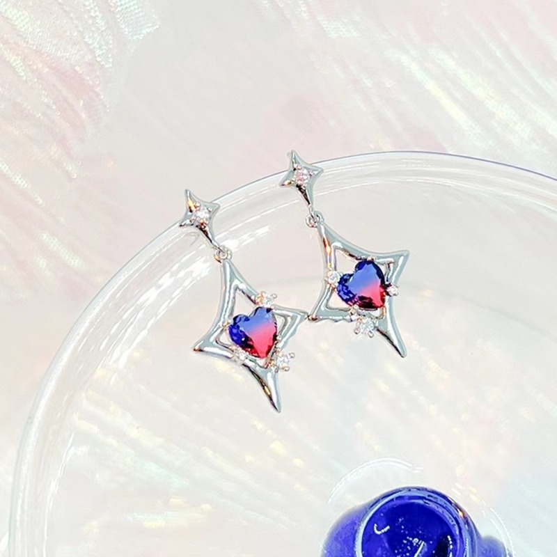 Bông Tai Ngôi Sao Năm Cánh Phong Cách hip hop Thời Trang Cho Nam Và Nữ