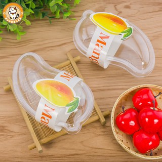 (Set 10) Hộp PET nhựa đựng bánh Mousse Xoài