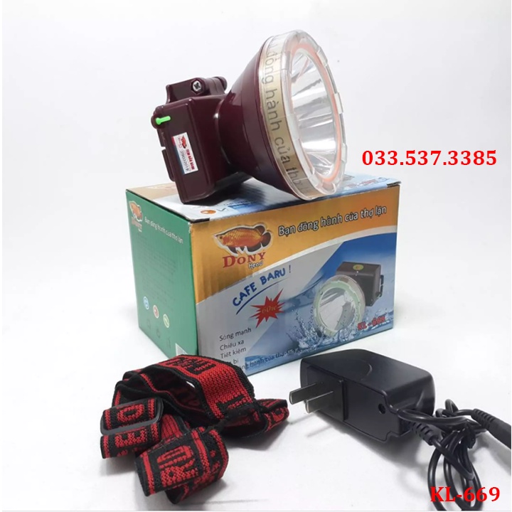 Đèn pin đội đầu, đèn pin siêu sáng KL 669